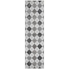 Machine Washable Indoor/Outdoor Chantille ACN2237 Gray 2'3" x 7'6" Runner Rug
