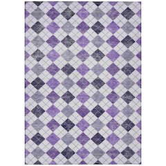 Machine Washable Indoor/Outdoor Chantille ACN2237 Purple 2'6" x 3'10" Rug
