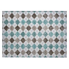 Machine Washable Indoor/Outdoor Chantille ACN2237 Teal 1'8" x 2'6" Rug