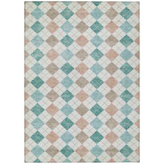 Machine Washable Indoor/Outdoor Chantille ACN2238 Teal 2'6" x 3'10" Rug