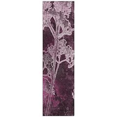 Machine Washable Indoor/Outdoor Chantille ACN2239 Purple 2'3" x 7'6" Runner Rug