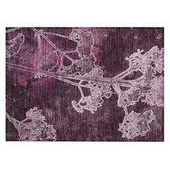 Machine Washable Indoor/Outdoor Chantille ACN2239 Purple 1'8" x 2'6" Rug