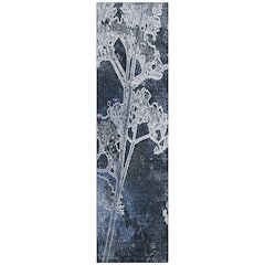Machine Washable Indoor/Outdoor Chantille ACN2239 Blue 2'3" x 7'6" Runner Rug