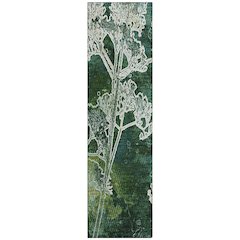 Machine Washable Indoor/Outdoor Chantille ACN2239 Teal 2'3" x 7'6" Runner Rug