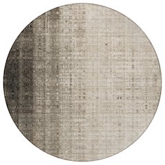 Machine Washable Indoor/Outdoor Chantille ACN2240 Brown 8' x 8' Round Rug