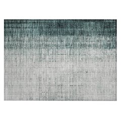Machine Washable Indoor/Outdoor Chantille ACN2240 Teal 1'8" x 2'6" Rug