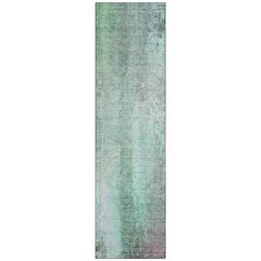Machine Washable Indoor/Outdoor Chantille ACN2241 Teal 2'3" x 7'6" Runner Rug