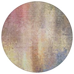 Machine Washable Indoor/Outdoor Chantille ACN2241 Pink 8' x 8' Round Rug