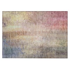 Machine Washable Indoor/Outdoor Chantille ACN2241 Pink 1'8" x 2'6" Rug
