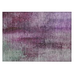 Machine Washable Indoor/Outdoor Chantille ACN2241 Purple 1'8" x 2'6" Rug