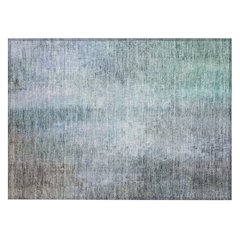 Machine Washable Indoor/Outdoor Chantille ACN2241 Blue 1'8" x 2'6" Rug