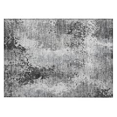 Machine Washable Indoor/Outdoor Chantille ACN2242 Gray 1'8" x 2'6" Rug