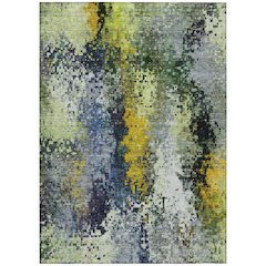 Machine Washable Indoor/Outdoor Chantille ACN2242 Green 2'6" x 3'10" Rug