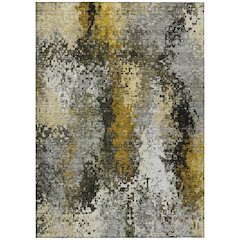 Machine Washable Indoor/Outdoor Chantille ACN2242 Gray 2'6" x 3'10" Rug