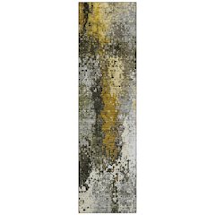 Machine Washable Indoor/Outdoor Chantille ACN2242 Gray 2'3" x 7'6" Runner Rug