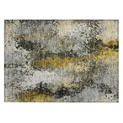 Machine Washable Indoor/Outdoor Chantille ACN2242 Gray 1'8" x 2'6" Rug