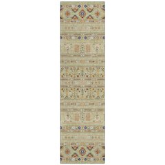 Machine Washable Indoor/Outdoor Chantille ACN2244 Green 2'3" x 7'6" Runner Rug