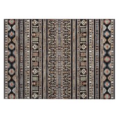 Machine Washable Indoor/Outdoor Chantille ACN2244 Black 1'8" x 2'6" Rug