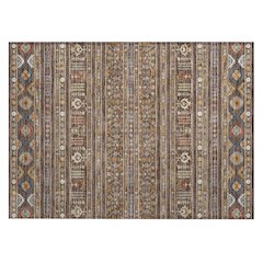 Machine Washable Indoor/Outdoor Chantille ACN2244 Brown 1'8" x 2'6" Rug
