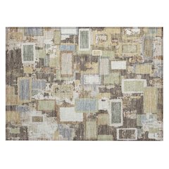 Machine Washable Indoor/Outdoor Chantille ACN2246 Brown 1'8" x 2'6" Rug