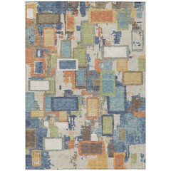 Machine Washable Indoor/Outdoor Chantille ACN2246 Blue 2'6" x 3'10" Rug
