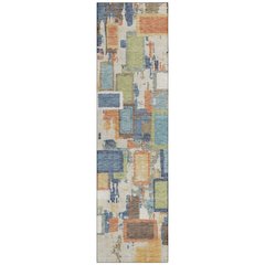 Machine Washable Indoor/Outdoor Chantille ACN2246 Blue 2'3" x 7'6" Runner Rug