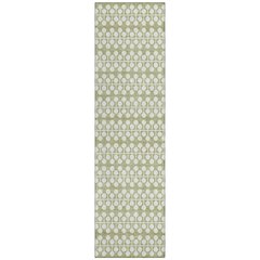 Machine Washable Indoor/Outdoor Chantille ACN2247 Green 2'3" x 7'6" Runner Rug