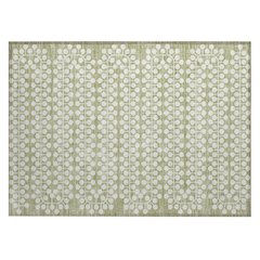 Machine Washable Indoor/Outdoor Chantille ACN2247 Green 1'8" x 2'6" Rug