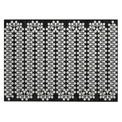 Machine Washable Indoor/Outdoor Chantille ACN2247 Black 1'8" x 2'6" Rug