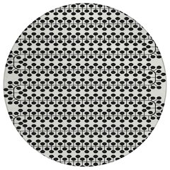 Machine Washable Indoor/Outdoor Chantille ACN2247 Ivory 8' x 8' Round Rug