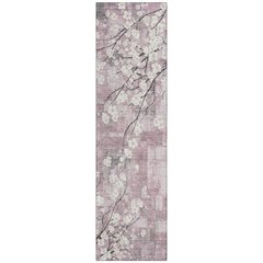 Machine Washable Indoor/Outdoor Chantille ACN2248 Pink 2'3" x 7'6" Runner Rug