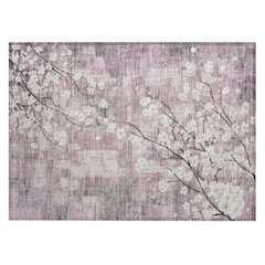 Machine Washable Indoor/Outdoor Chantille ACN2248 Pink 1'8" x 2'6" Rug