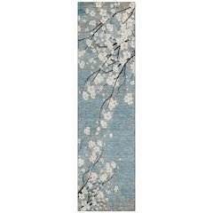 Machine Washable Indoor/Outdoor Chantille ACN2248 Blue 2'3" x 7'6" Runner Rug