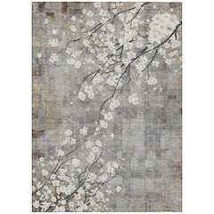 Machine Washable Indoor/Outdoor Chantille ACN2248 Gray 2'6" x 3'10" Rug