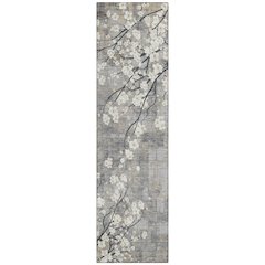 Machine Washable Indoor/Outdoor Chantille ACN2248 Gray 2'3" x 7'6" Runner Rug