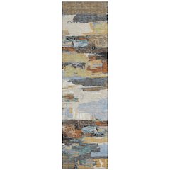 Machine Washable Indoor/Outdoor Chantille ACN2249 Brown 2'3" x 7'6" Runner Rug