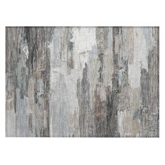 Machine Washable Indoor/Outdoor Chantille ACN2249 Brown 1'8" x 2'6" Rug