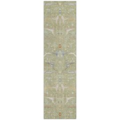 Machine Washable Indoor/Outdoor Chantille ACN2250 Green 2'3" x 7'6" Runner Rug