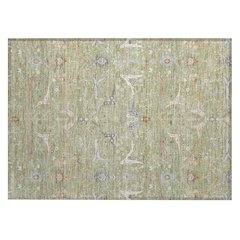 Machine Washable Indoor/Outdoor Chantille ACN2250 Green 1'8" x 2'6" Rug