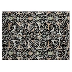 Machine Washable Indoor/Outdoor Chantille ACN2250 Black 1'8" x 2'6" Rug