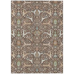 Machine Washable Indoor/Outdoor Chantille ACN2250 Brown 2'6" x 3'10" Rug