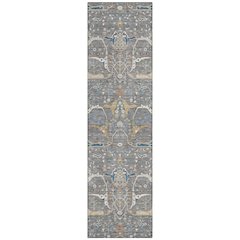 Machine Washable Indoor/Outdoor Chantille ACN2250 Gray 2'3" x 7'6" Runner Rug