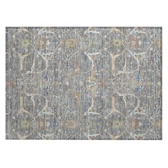 Machine Washable Indoor/Outdoor Chantille ACN2250 Gray 1'8" x 2'6" Rug