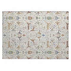 Machine Washable Indoor/Outdoor Chantille ACN2250 Ivory 1'8" x 2'6" Rug