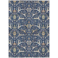 Machine Washable Indoor/Outdoor Chantille ACN2250 Blue 2'6" x 3'10" Rug