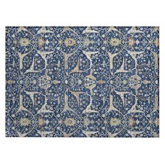Machine Washable Indoor/Outdoor Chantille ACN2250 Blue 1'8" x 2'6" Rug