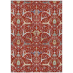 Machine Washable Indoor/Outdoor Chantille ACN2250 Red 2'6" x 3'10" Rug