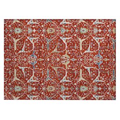 Machine Washable Indoor/Outdoor Chantille ACN2250 Red 1'8" x 2'6" Rug