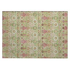 Machine Washable Indoor/Outdoor Chantille ACN2251 Green 1'8" x 2'6" Rug