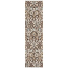 Machine Washable Indoor/Outdoor Chantille ACN2251 Brown 2'3" x 7'6" Runner Rug
